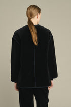 Lutetia Velvet Jacket, Black