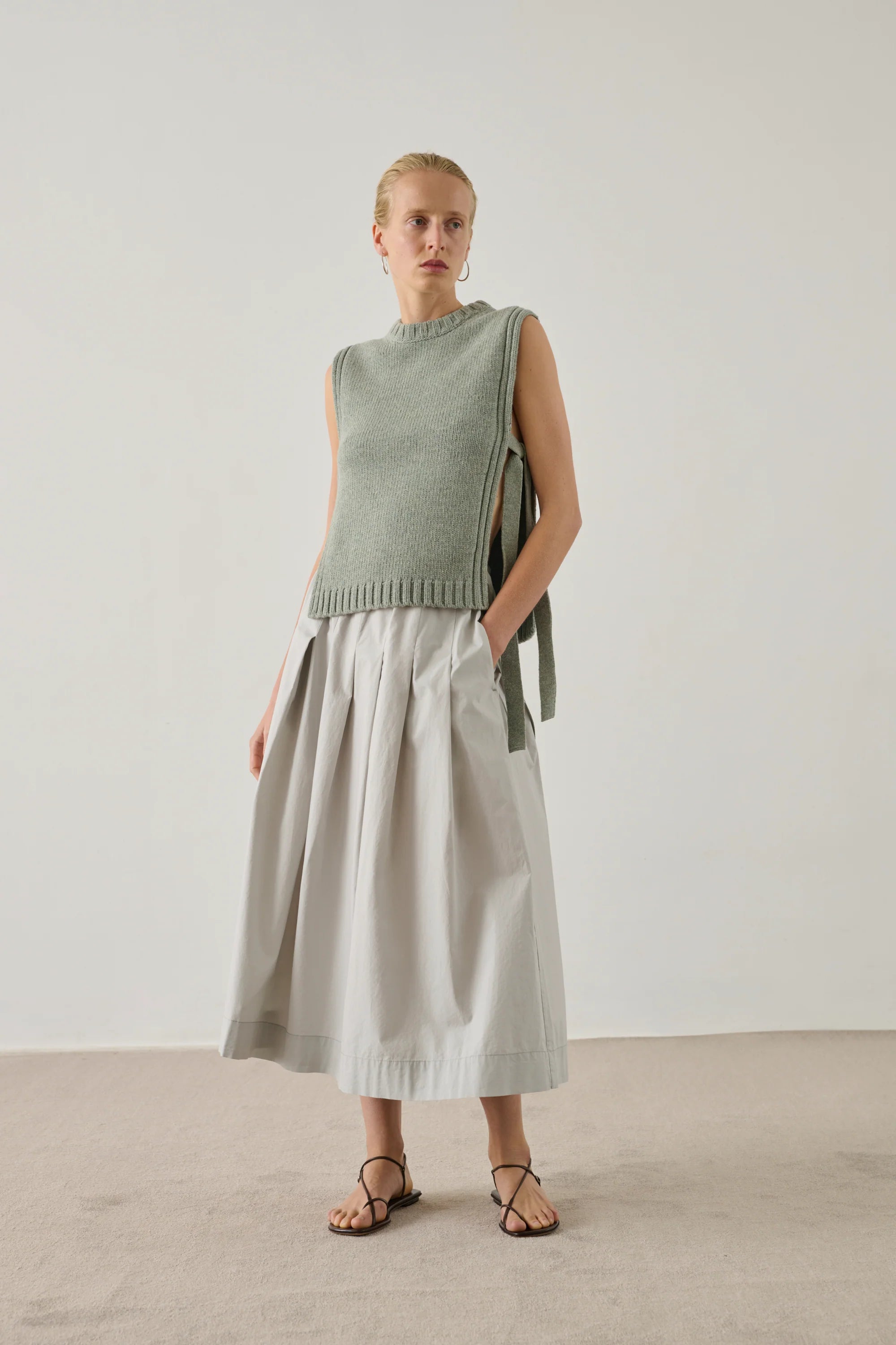 Amalia skirt, Gris Clair