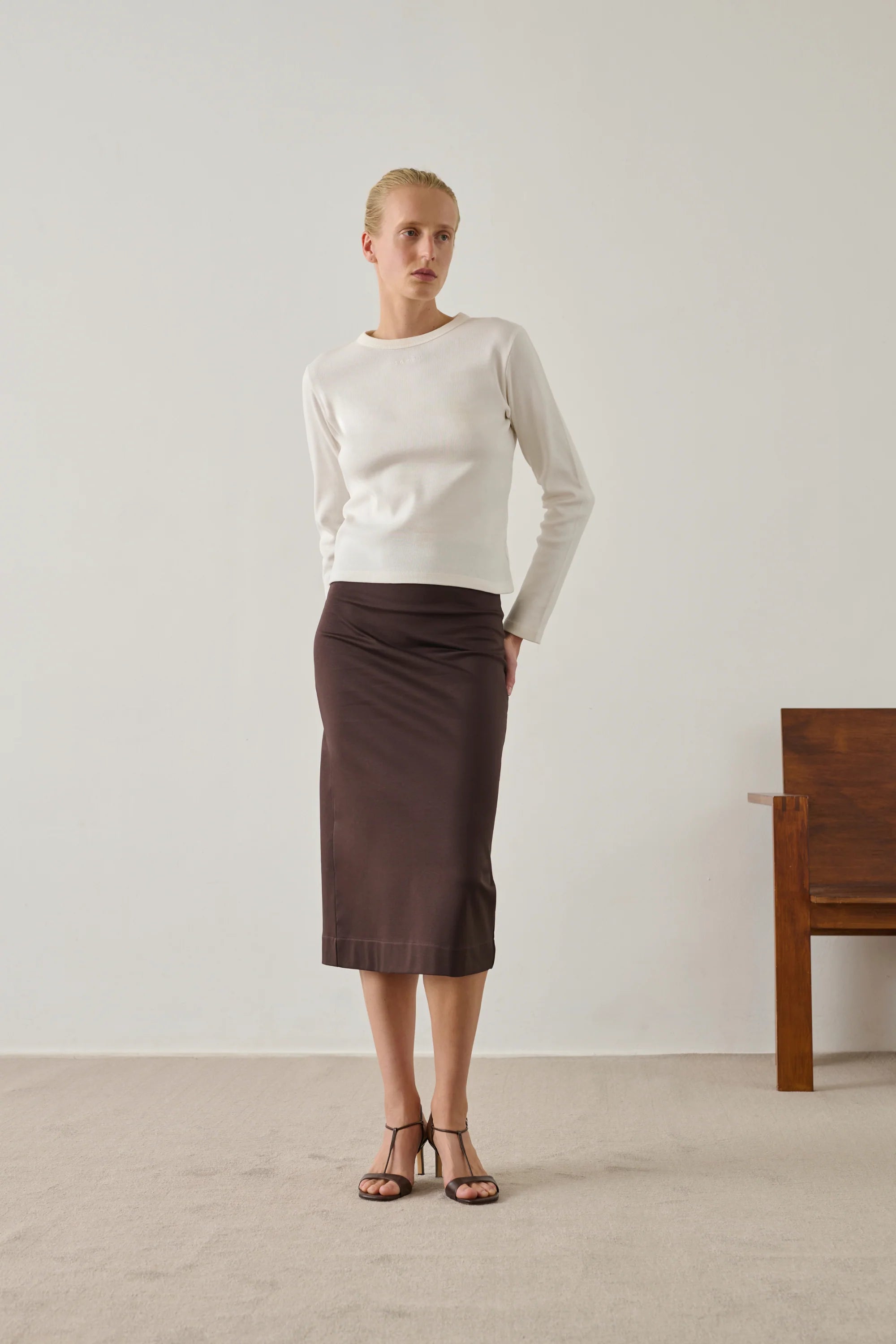 Flavie LS T-shirt, White (Blanc)