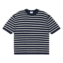 Striped Tee, Ecru / Dark Navy