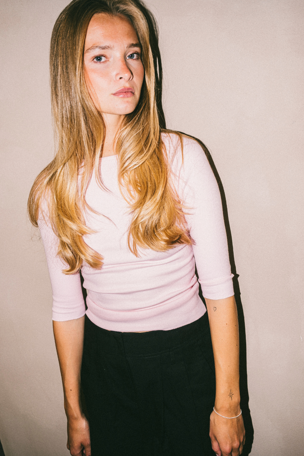 Laura Boat Neck, Light pink