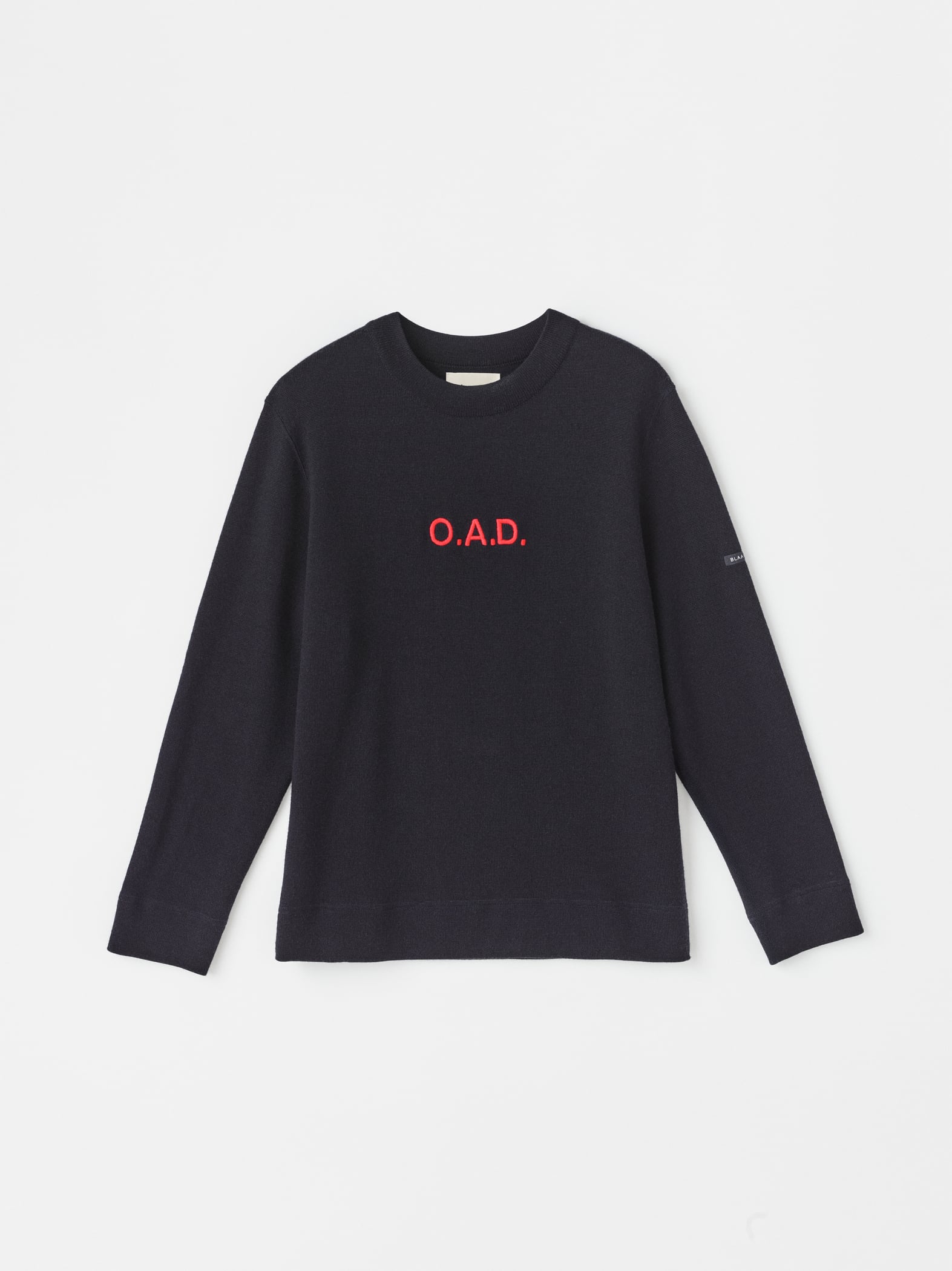 Blaatrøie No. 1, Navy / Red embroidery