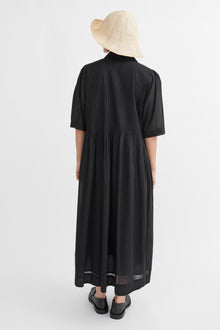 Dot Shirtdress, Black