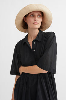 Dot Shirtdress, Black