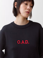 Blaatrøie No. 1, Navy / Red embroidery