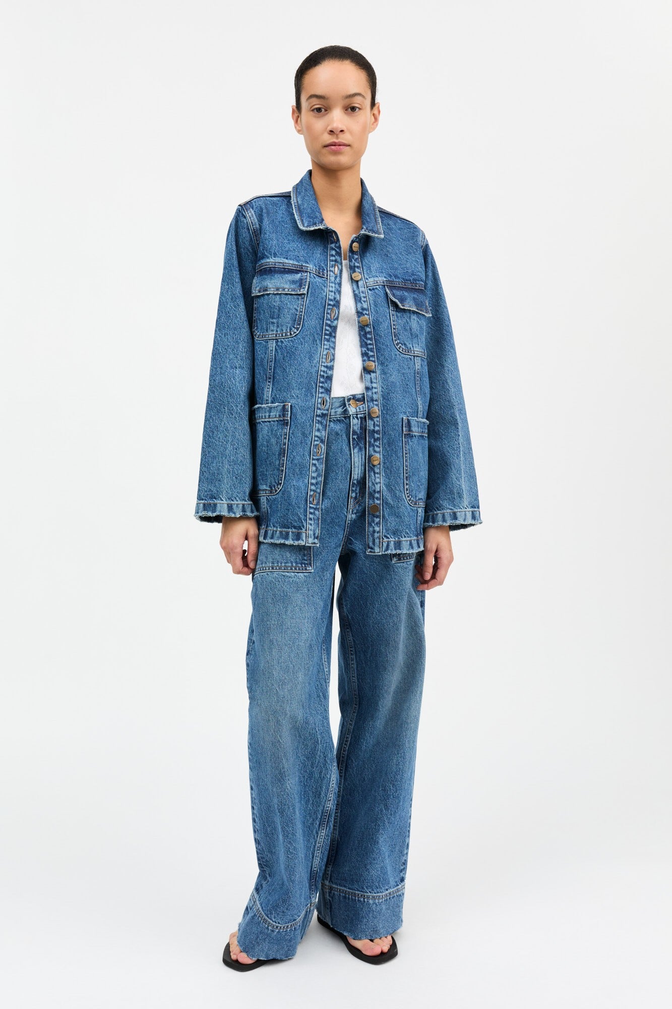 Margaux shirt, Slouchy blue