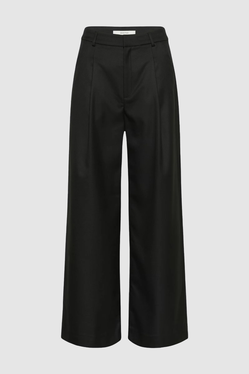 PaulaGZ MW Wide pants, black