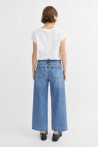 Taylor Cropped Jeans, Worn Mid Blue