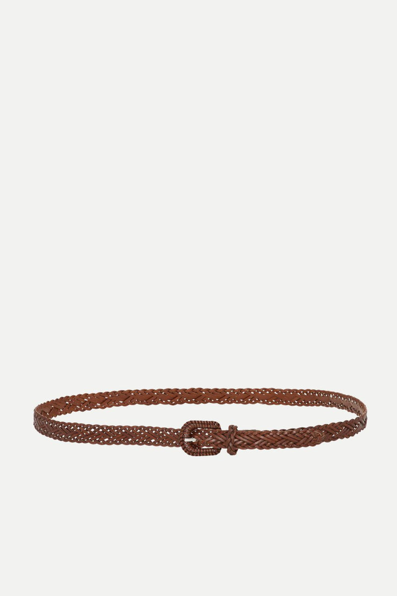 Gyda Braided Belt, Cognac