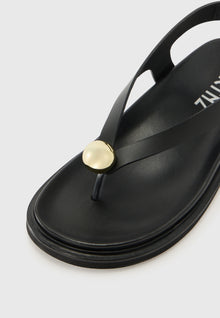 Spiaggia T-bar sandals, Black