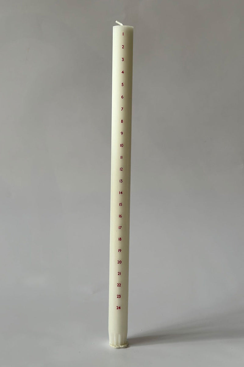 Kalenderlys Ø 2.2, røde tal