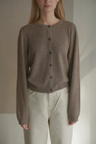Women's O-Cardigan, Truffle