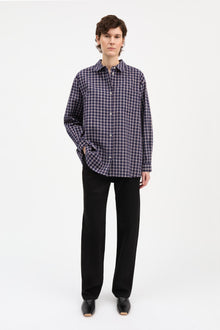 Edgar Shirt, Navy/White/Red check