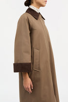 Gaby Coat, Taupe Brown