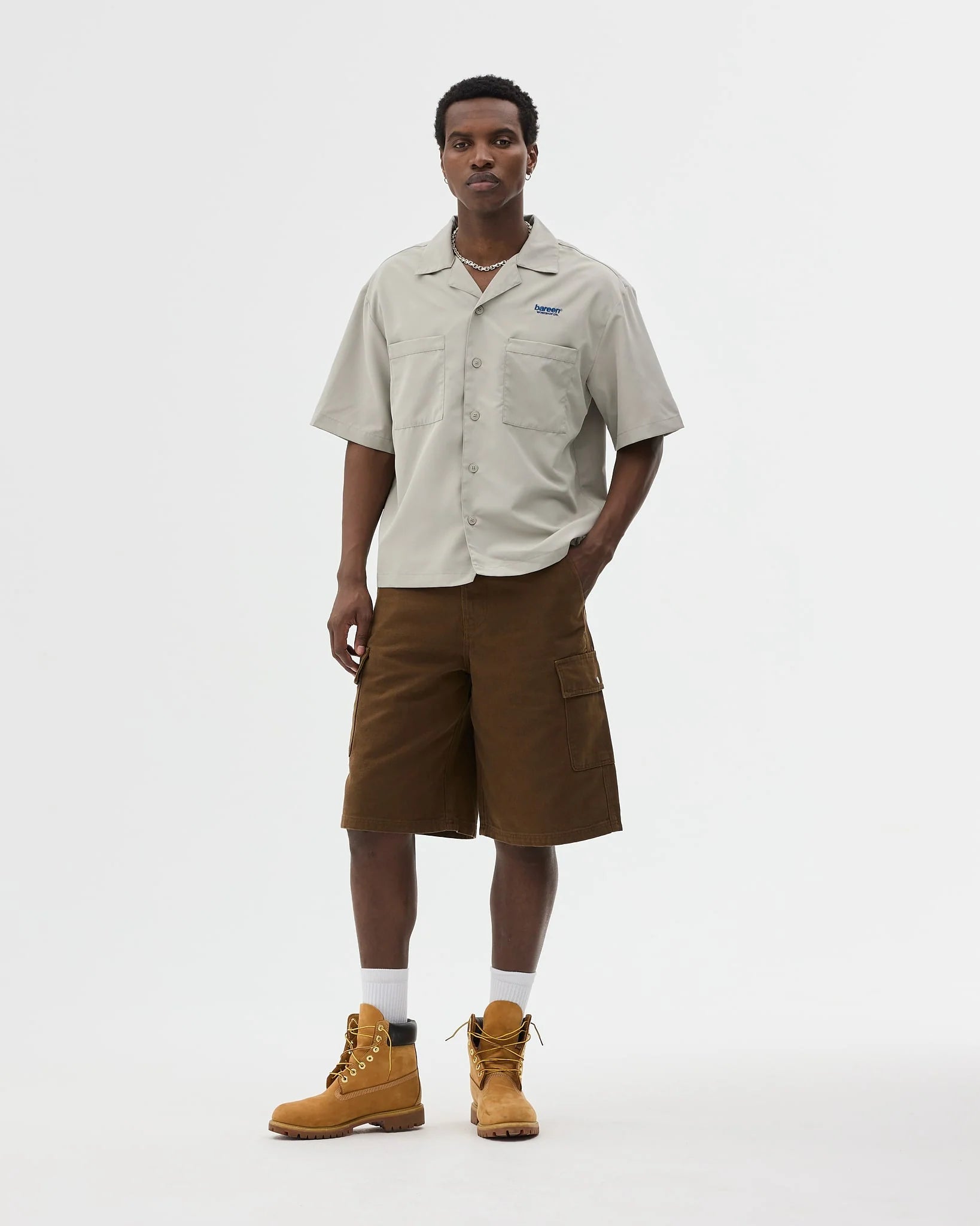Bakari Short Sleeve Shirt, London Fog