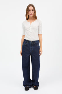 Liv henley Tee, Optic White