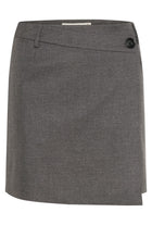 GZpaula melange MW wrap skirt, Grey