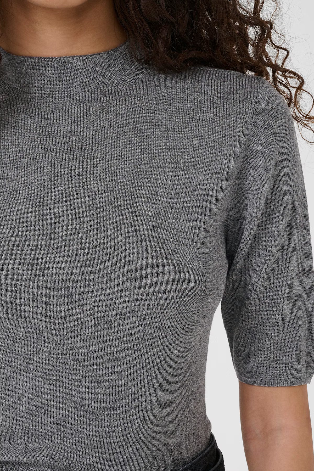 GZasia ss high neck, Medium Grey Méla