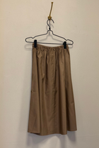 Bianca HW Below Knee Skirt, Gold
