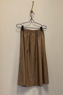 Bianca HW Below Knee Skirt, Gold