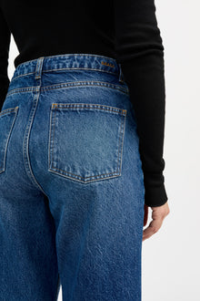Allison Cropped Jeans, Vintage washed blue