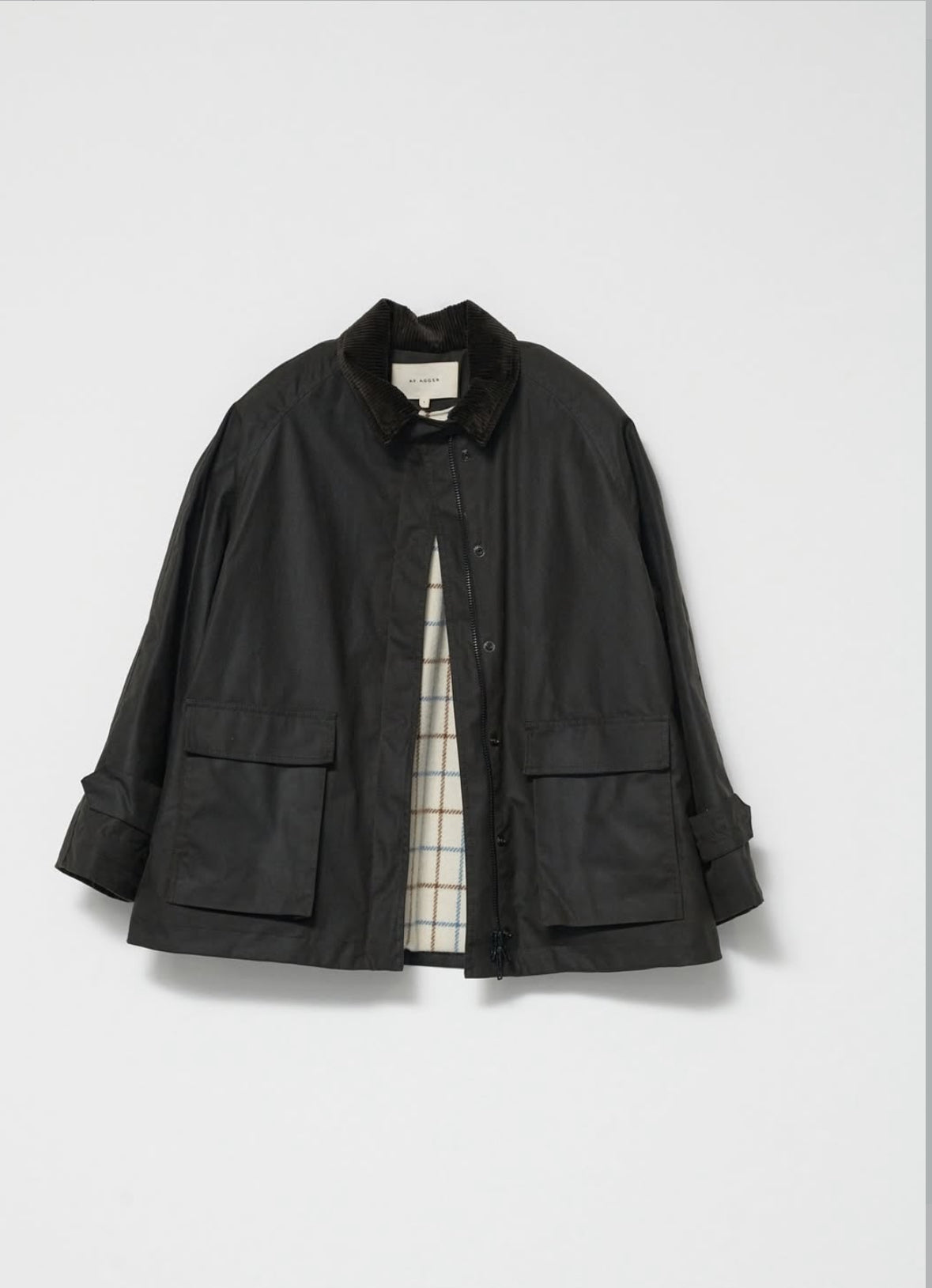 Oilskin Jacket, Dark Brown