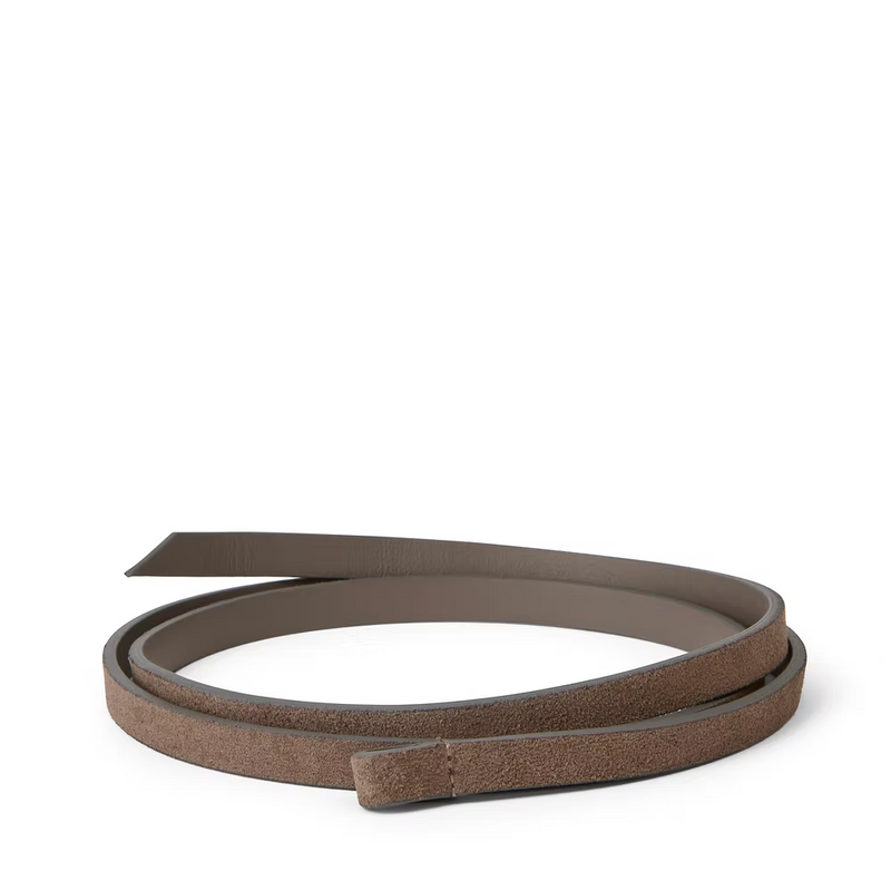 Lili waist belt, Suede mouse grey