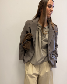 Magrethe LS Tie Top, Check