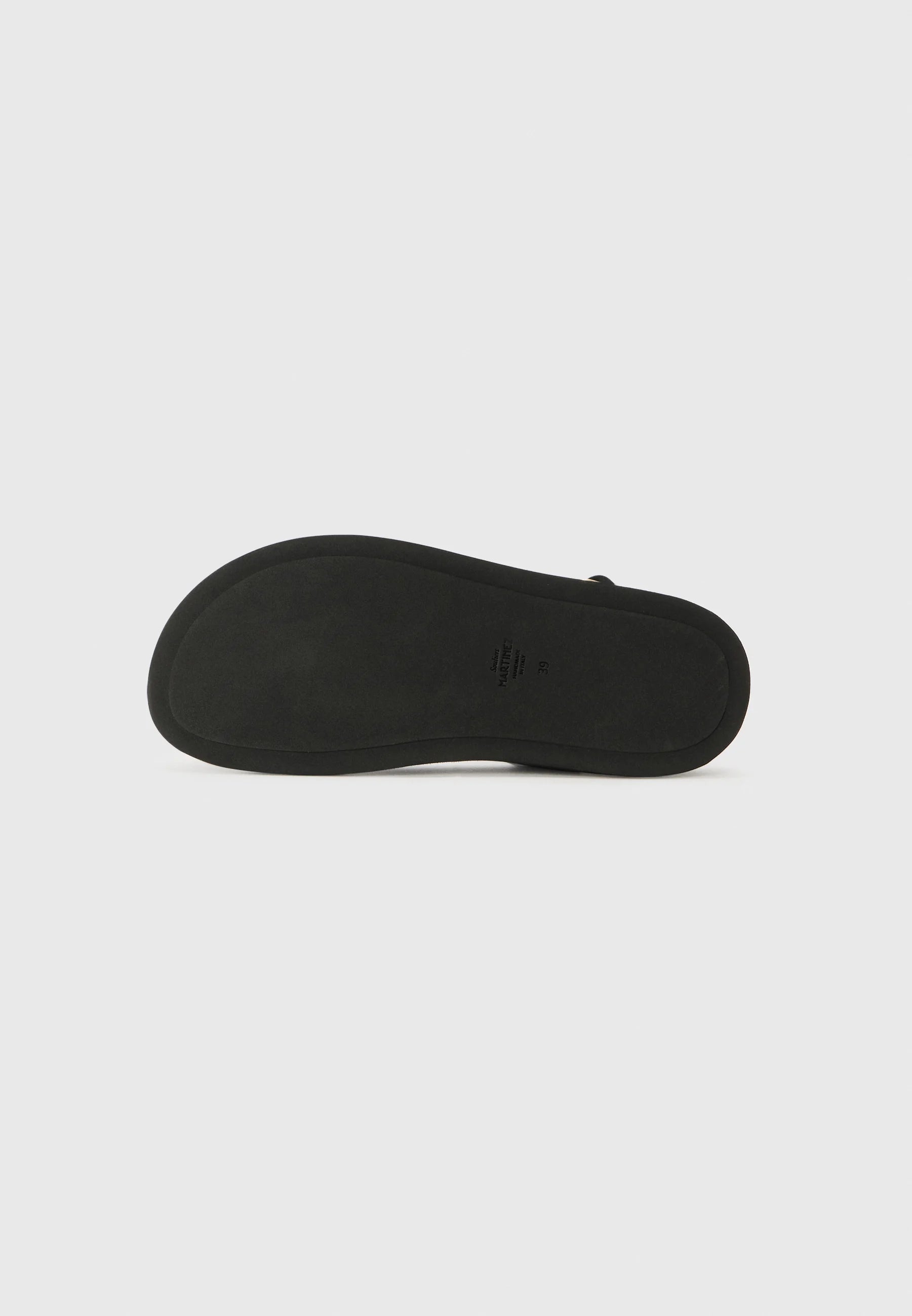 Spiaggia T-bar sandals, Black