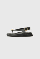 Spiaggia T-bar sandals, Black