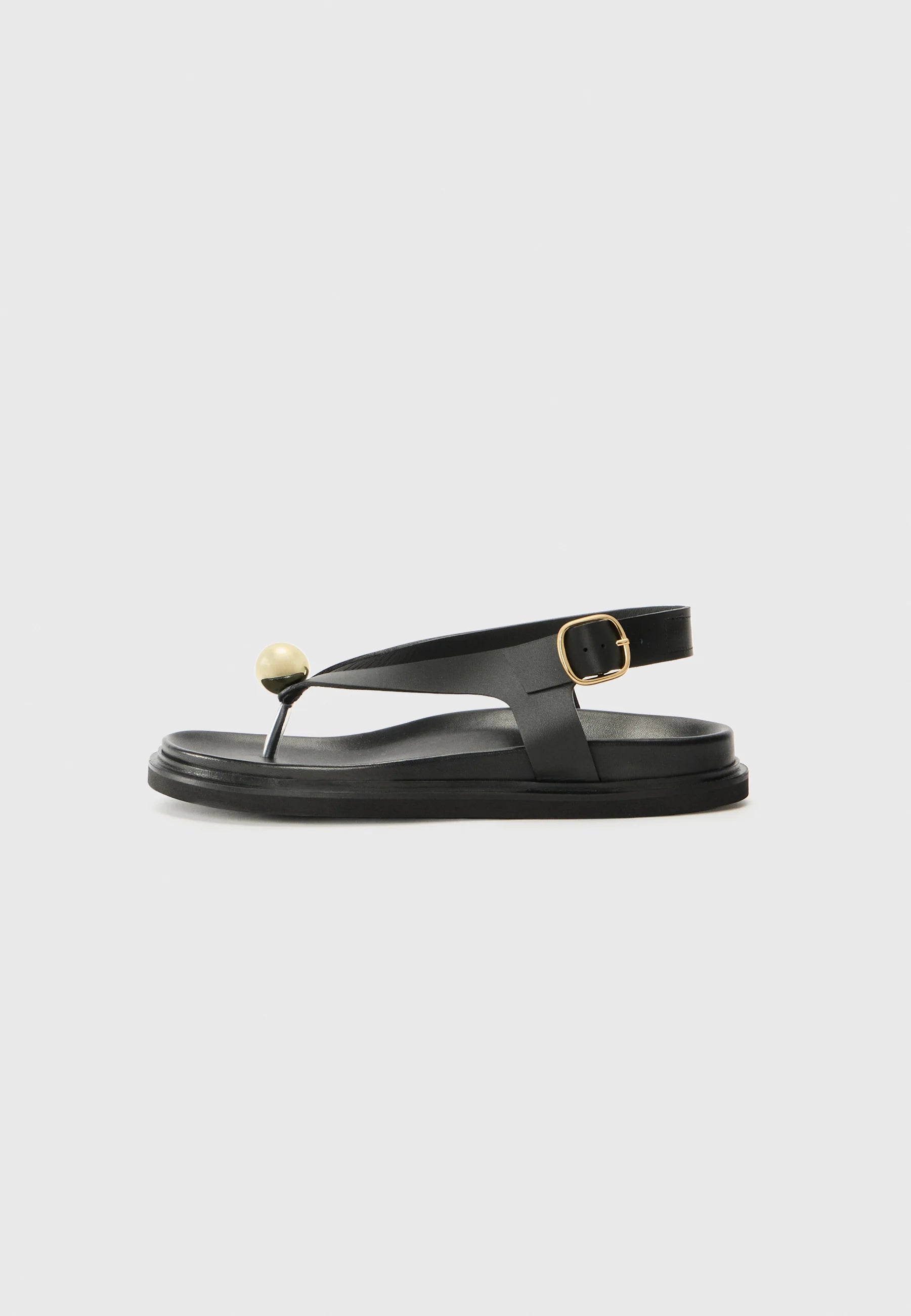 Spiaggia T-bar sandals, Black