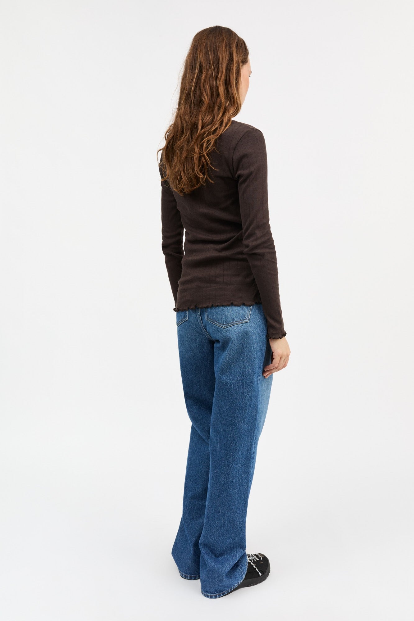 Edie Blouse, Dark Brown