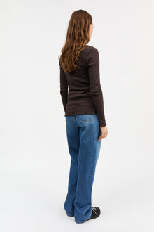 Edie Blouse, Dark Brown