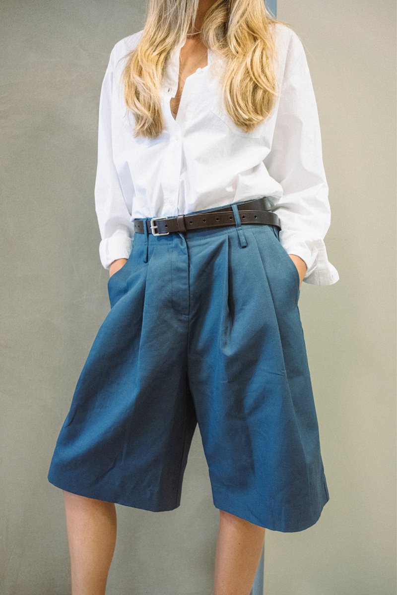 LouLou Shorts Cotton, Blue no.8