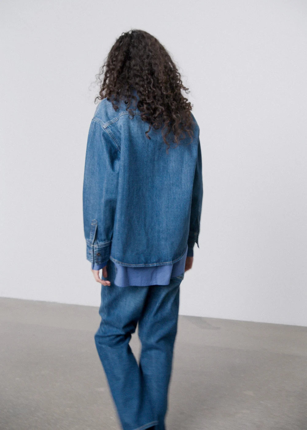 Carlo Midwaist Wide Jeans, Worn Blue