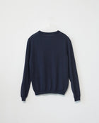 Soft Merino Wool Crew Neck, Navy