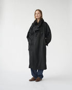 Hainsworth Wool Officer Coat, Black