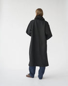 Hainsworth Wool Officer Coat, Black