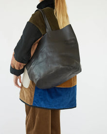 Full Grain Leather Bag, Black 2