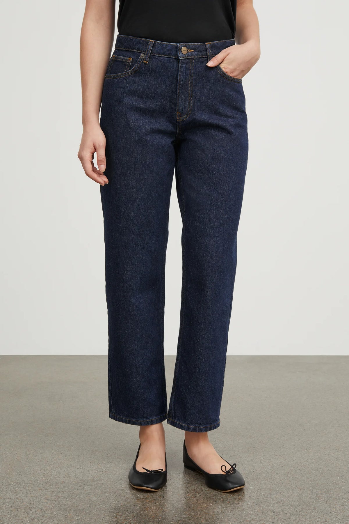 Allison Cropped Jeans, Indigo