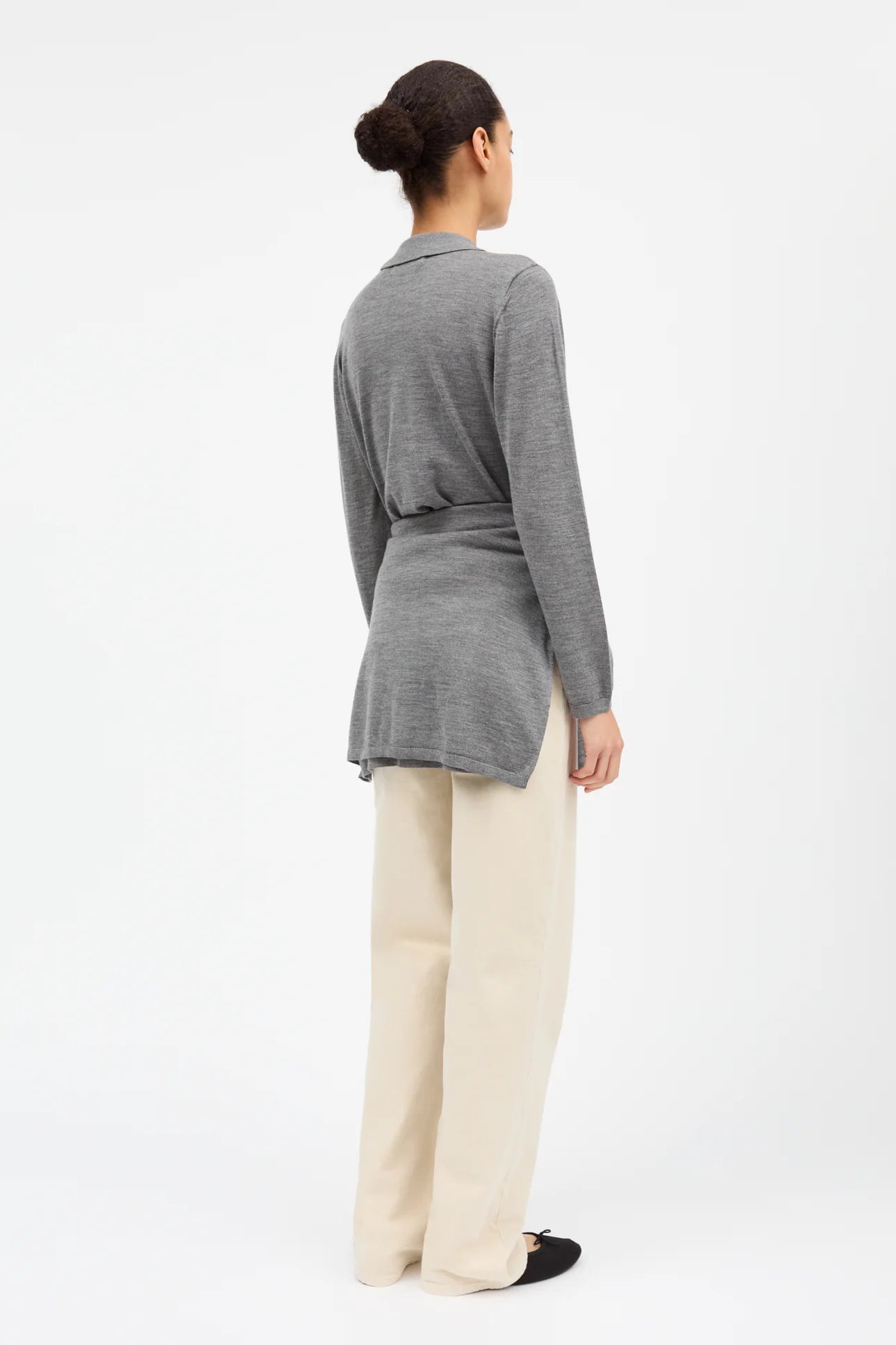 Amethyst Cardigan, grey melange