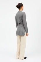 Amethyst Cardigan, grey melange