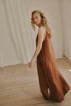 Jose SL Long Dress, Cambridge Brown