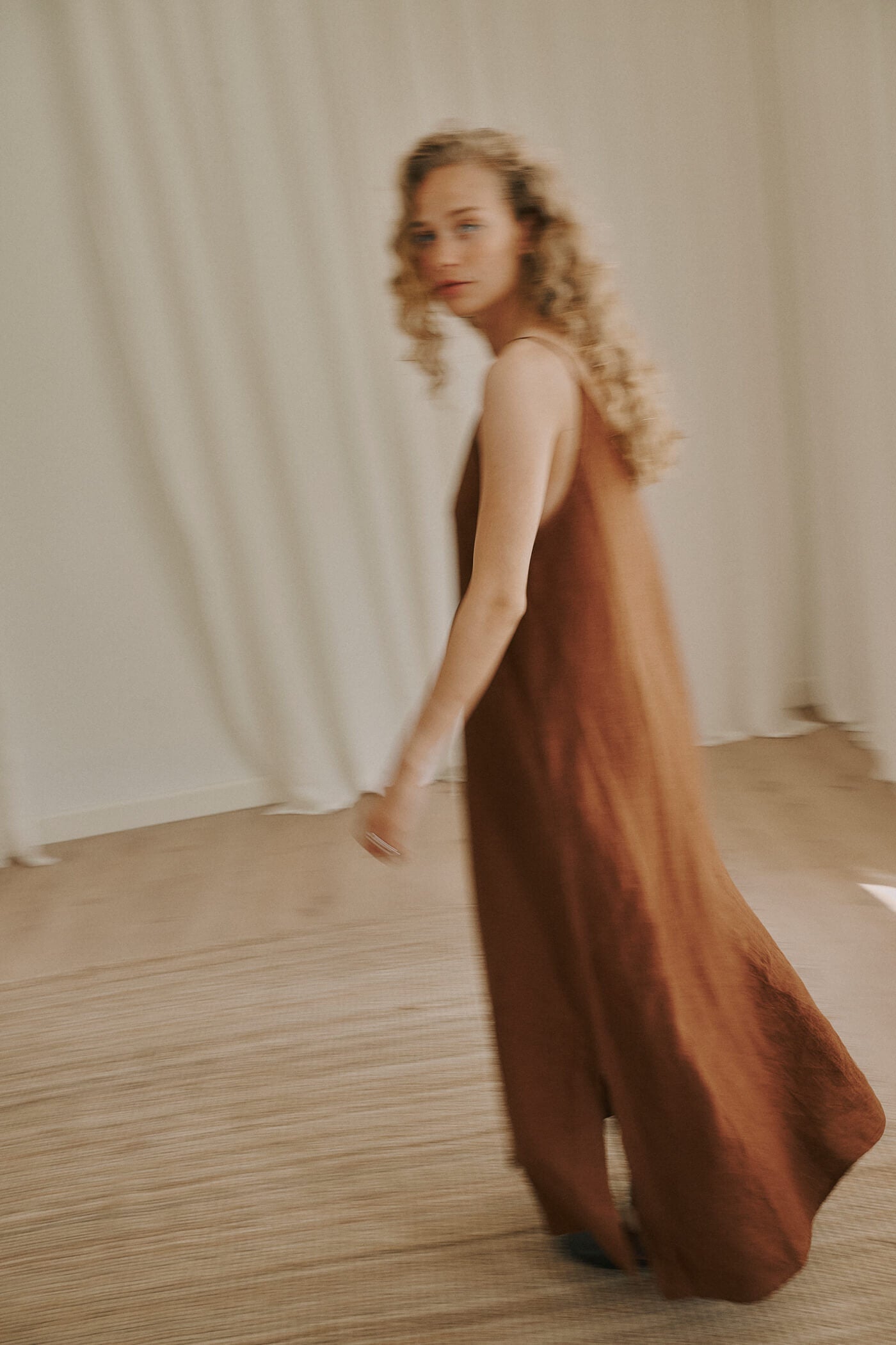 Jose SL Long Dress, Cambridge Brown
