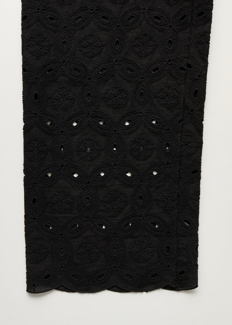 Ava pant embroidery, Black