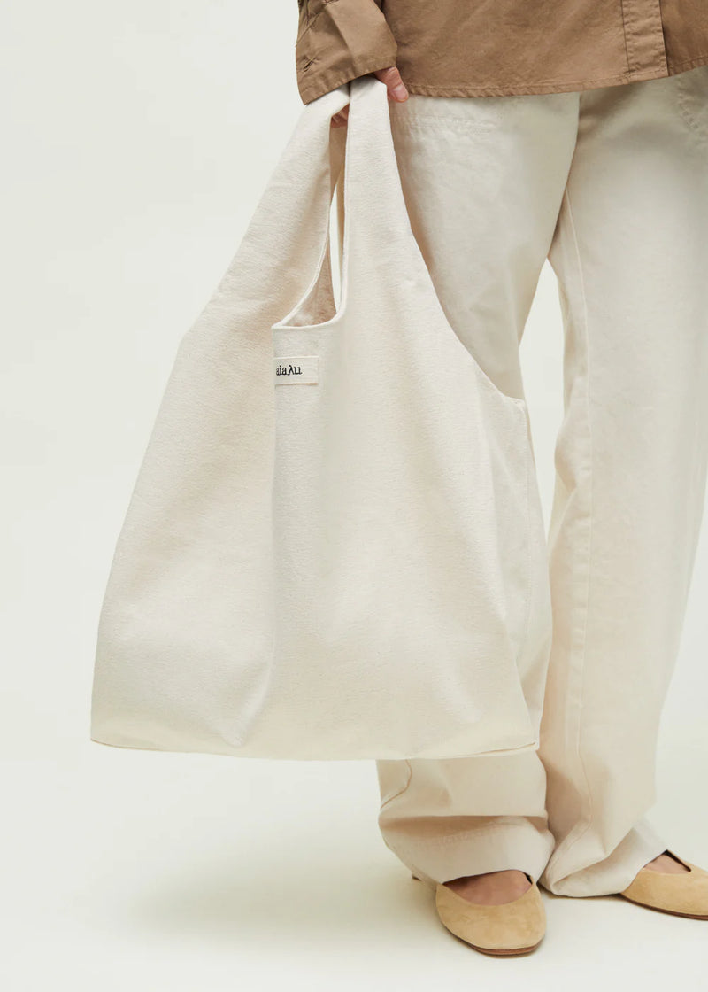Bag Medium Canvas, Pure Ecru