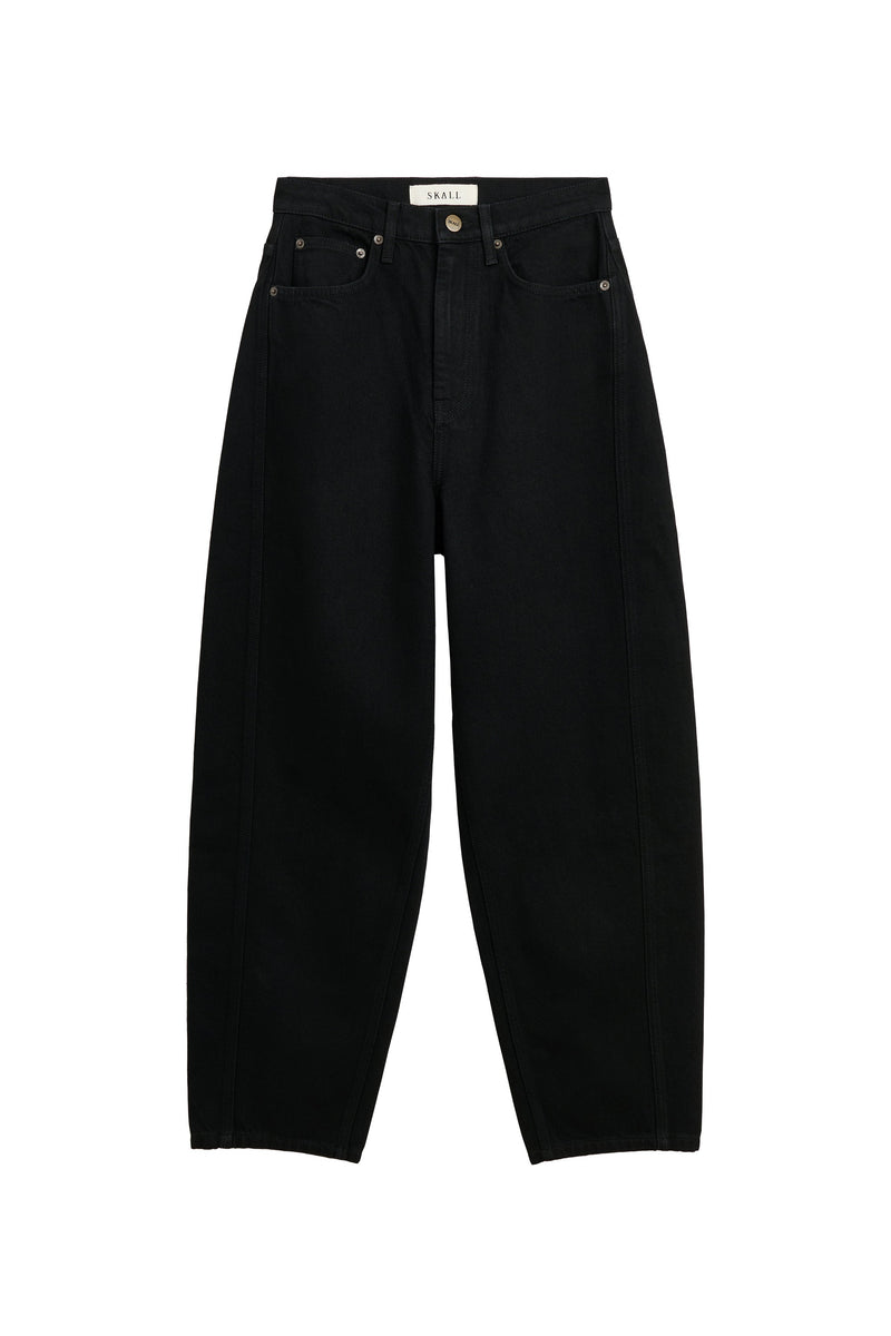 Bille Barrel Jeans, Black