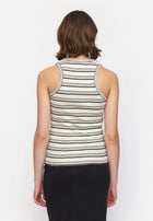 Blossom Tank Top, Black Stripe