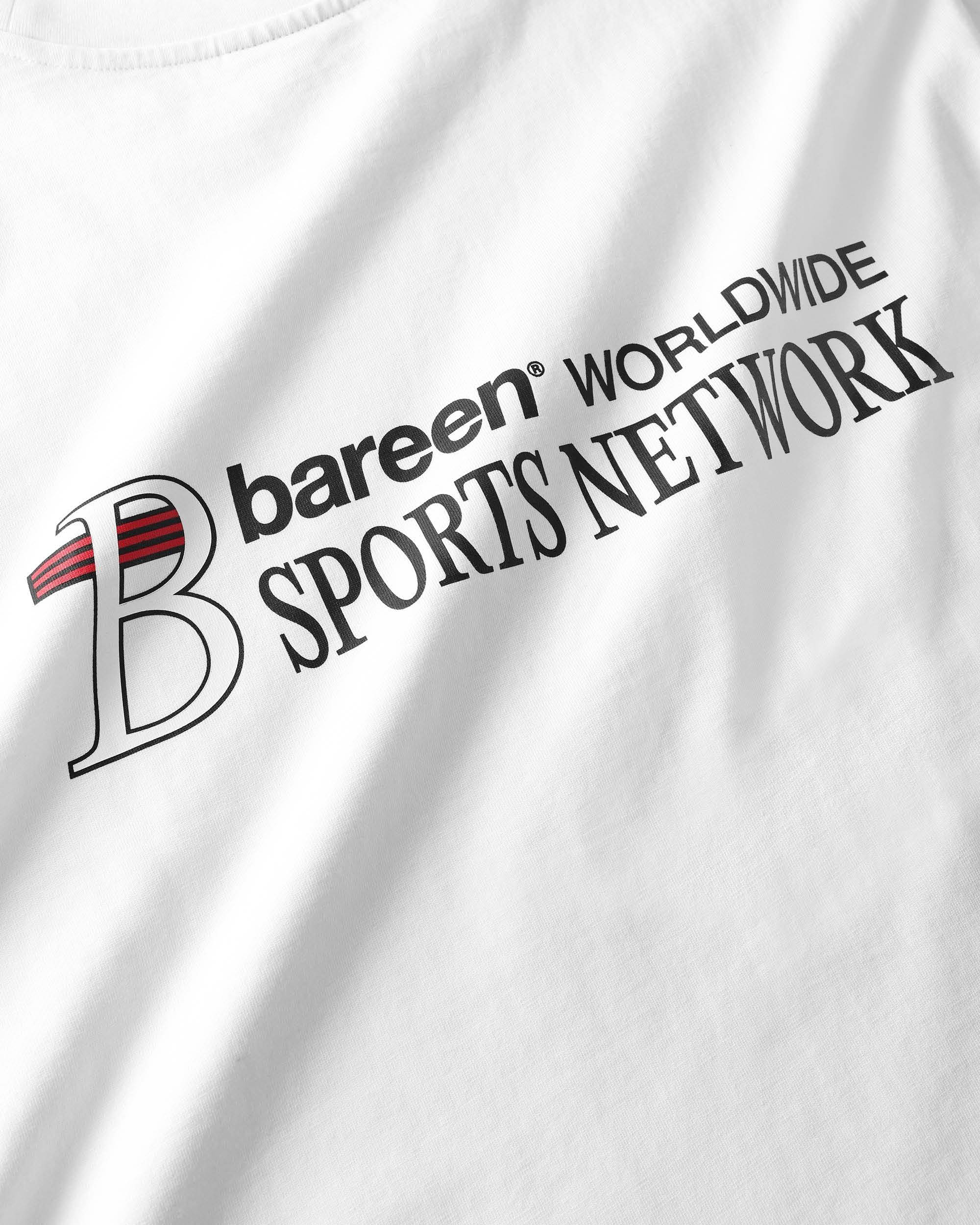 Box Fit T-shirt Sports Network, White