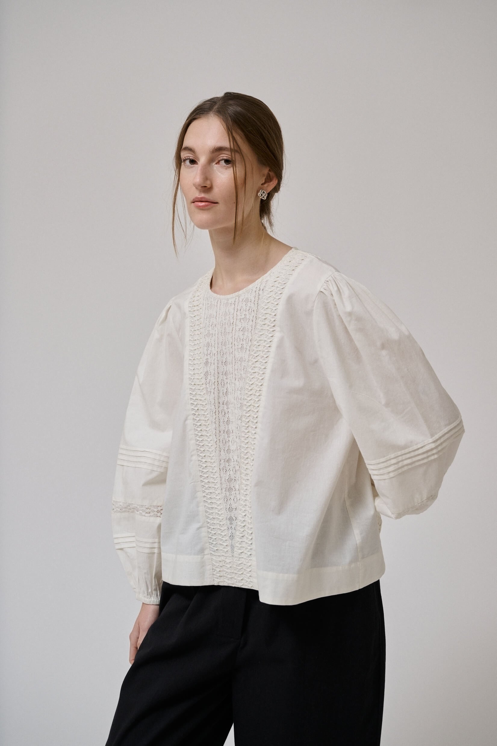 Clover ls blouse, Black